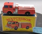 Matchbox Lesney No. 29 Denver Fire Truck Red White In Original Box Used