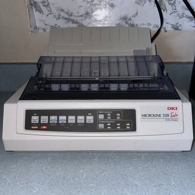 OKI Okidata MICROLINE 320 TURBO Standard Dot Matrix 9 Pin Printer PLEASE READ