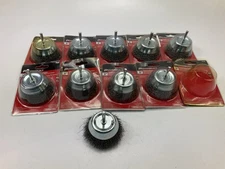 ( 10 Pieces) Powerbuilt 642488  3" Crimped Coarse Steel Wire Cup Brush For Metal