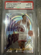 Scottie Pippen 1995 STADIUM CLUB WARP SPEED SP FOIL CARD BULLS HOF  POP 7 PSA 10