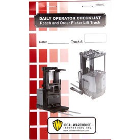 Replacement Checklist 70-1077 for  Warehouse Electric Narrow Aisle Forklift