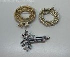 Colorful Rhinestone Enamel Mixed Variety Christmas Brooch Lot, 57.6g — photo 3