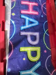72x13 In Happy Birthday Cloth Banner
