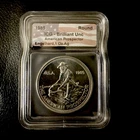 1985 Engelhard Prospector 1oz Round Silver Coin ICG graded uncirculated