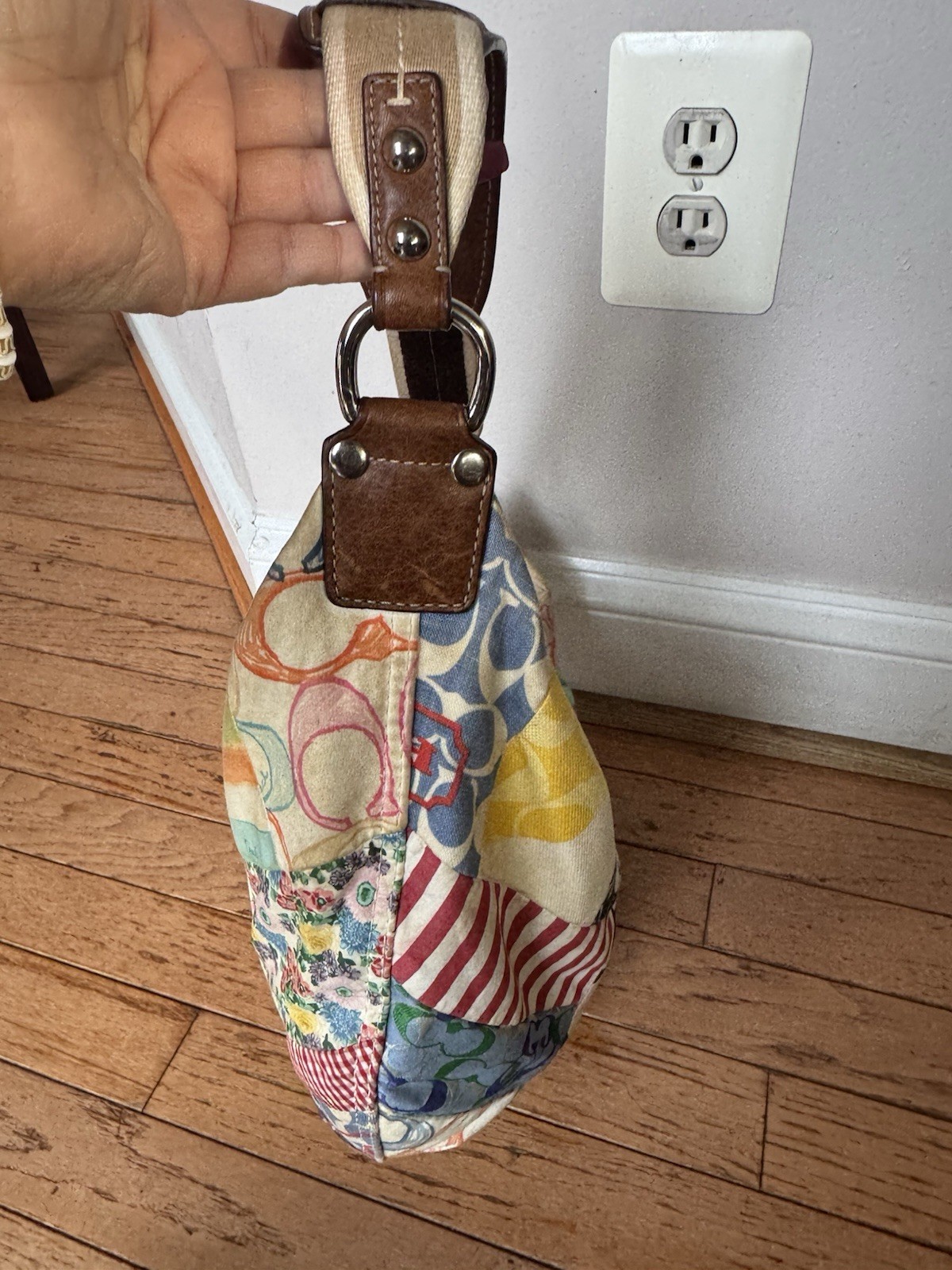 Coach Limited Edition y2k Patchwork Signature Hob… - image 3