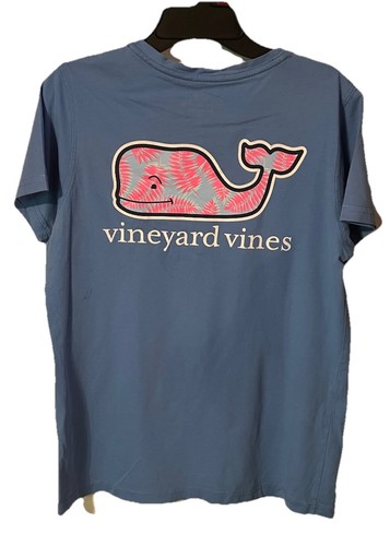 Vineyard Vines Blue Youth Tee Shirt Size Small T1 - Picture 3 of 3