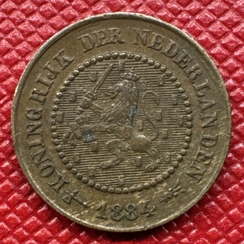 Photo of a 1884 Netherlands 1/2 Cent from an eBay listing that sold on Jul 21, 2026