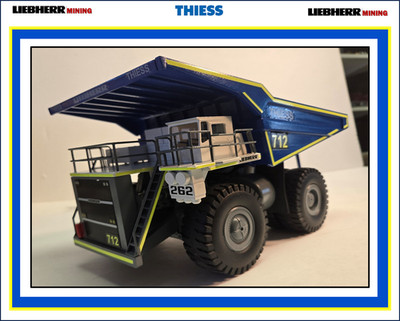 1/50 CUSTOM Liebherr T282 Mining Hauler in THIESS Mining colors - FREE SHIPPING