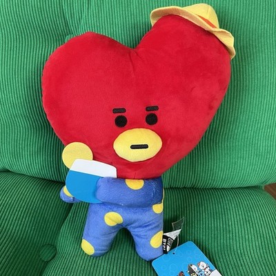 Summer Dolce TATA BT21 NWT 15'' Plush K-Pop BTS V Round1 LINE Friends Heart