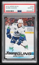 2019-20 Upper Deck Young Guns Quinn Hughes #249 PSA 10 GEM MT 0z4