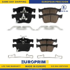 Front Rear Ceramic Brake Pads Set For 18-25 Acura Integra Honda Accord