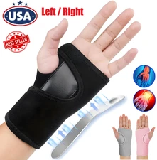 2× Wrist Brace Carpal Tunnel Wrist Splint Night Support Pain Relief Women Men US