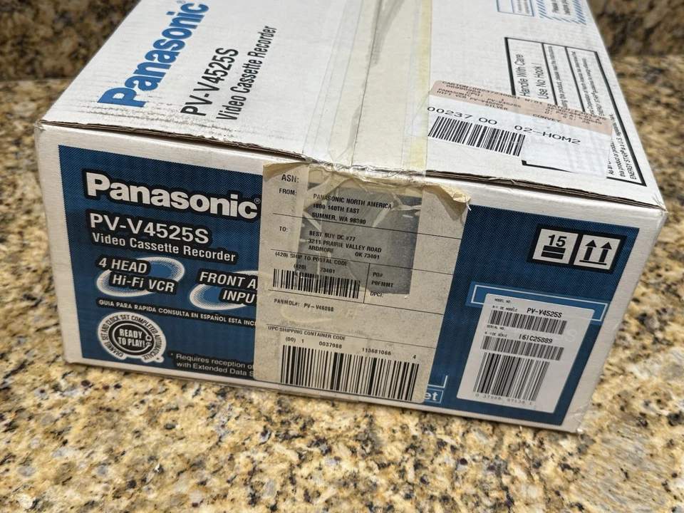 G2U Panasonic PVV4525S 4 Head HiFi Stereo VHS VCR   In Box - Image 4 of 4