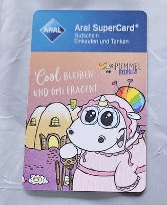 Aral Tankkarte  - SuperCard - PUMMEL & FRIENDS - Cool  bleiben und Omi fragen! 