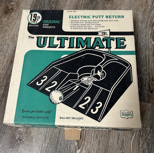 Vintage, 19th Hole, Original, The Ultimate Electric Golf Putt Return, WORKING
