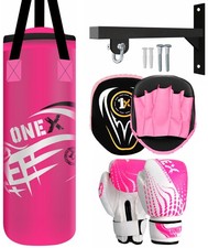 Punch Bag kids with Boxing Gloves Focus Pads & Wall Bracket - Kids Boxing Set