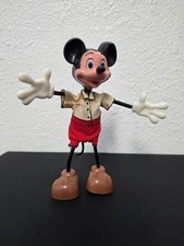 1960s Vintage Mickey Mouse Disney Marx Bendable Figure 6" Complete