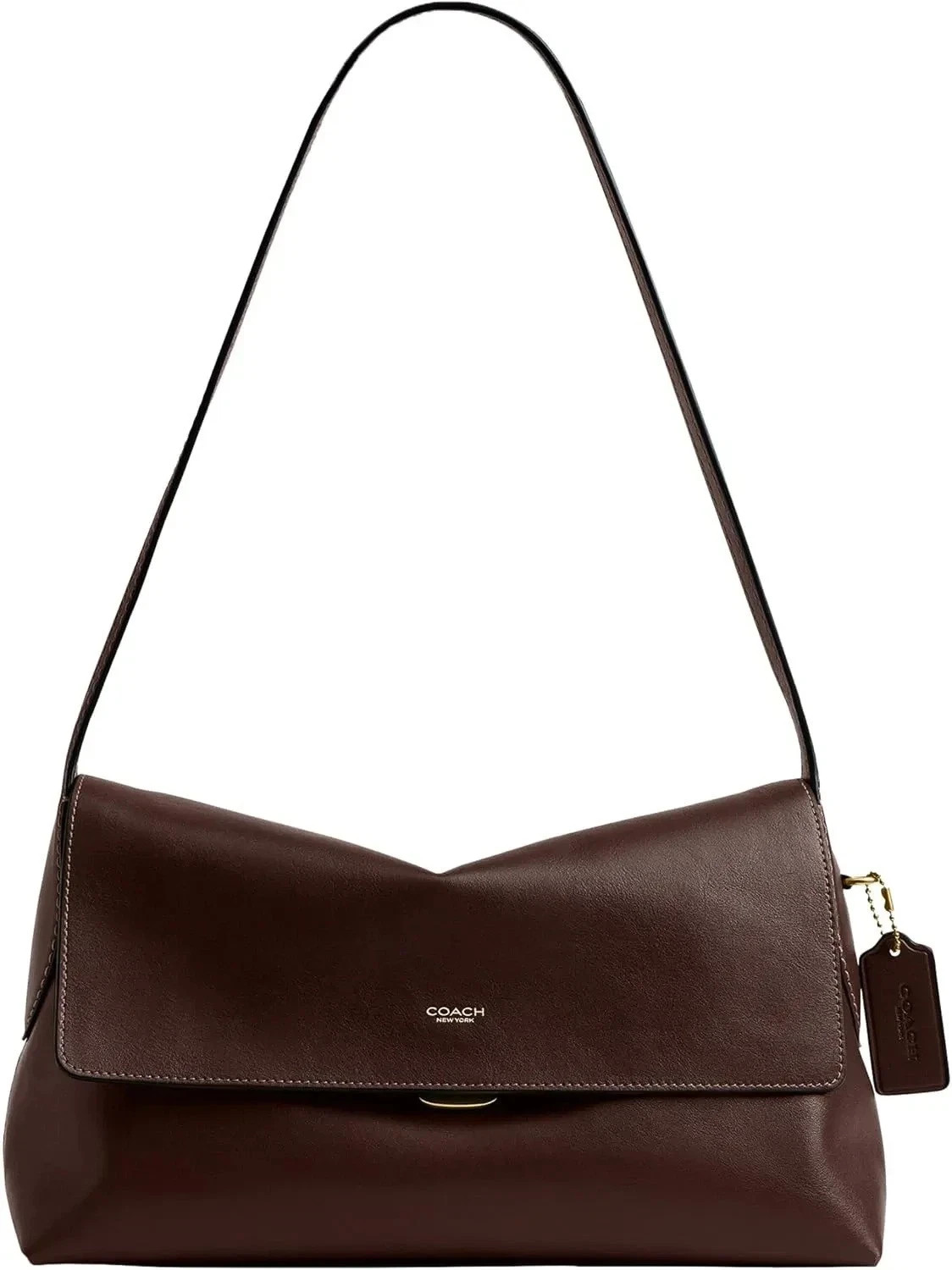 COACH Chelsea Shoulder Bag 30 Leather Crossbody Handbag CDS58 Brown New outlet