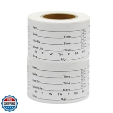 Hcode 2 x 3'' Self-Adhesive Removable Freezer Food Labels- Easy Clean Leaves 