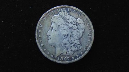 1897 O Morgan Silver Dollar $1 Choice Fine Coin #99