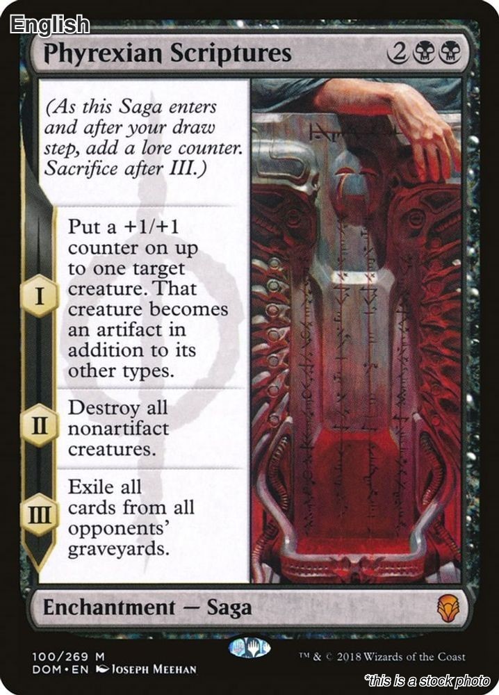 Magic Phyrexian Scriptures 100 Mythic Dominaria NM