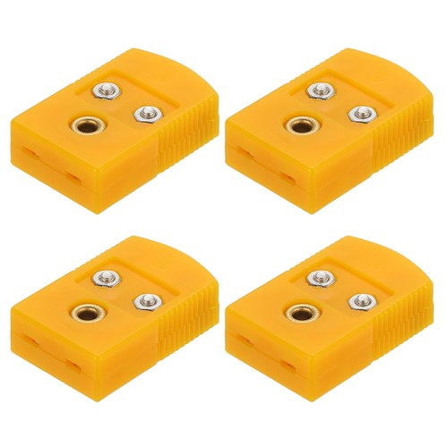 4pcs K Type Thermocouple Wire Connectors Female Plug Adapter Temperature 120°C - Afbeelding 1 van 6