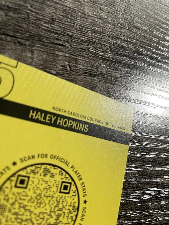 2023 Parkside NWSL Vol. 2 Haley Hopkins Stars Of The Game Signed Card #47 Auto - Image 4 of 4