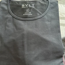 BYLT Premium Basics Drop Cut Lux Short Sleeve Crew Neck Shirt Men’s Large