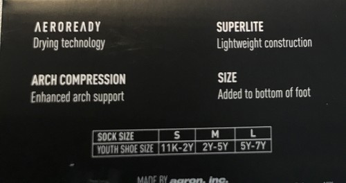 Girls Adidas Superlite Aeroready No-Show Socks Size L 5Y-7Y …6 Pairs STRIPES New - Picture 6 of 7