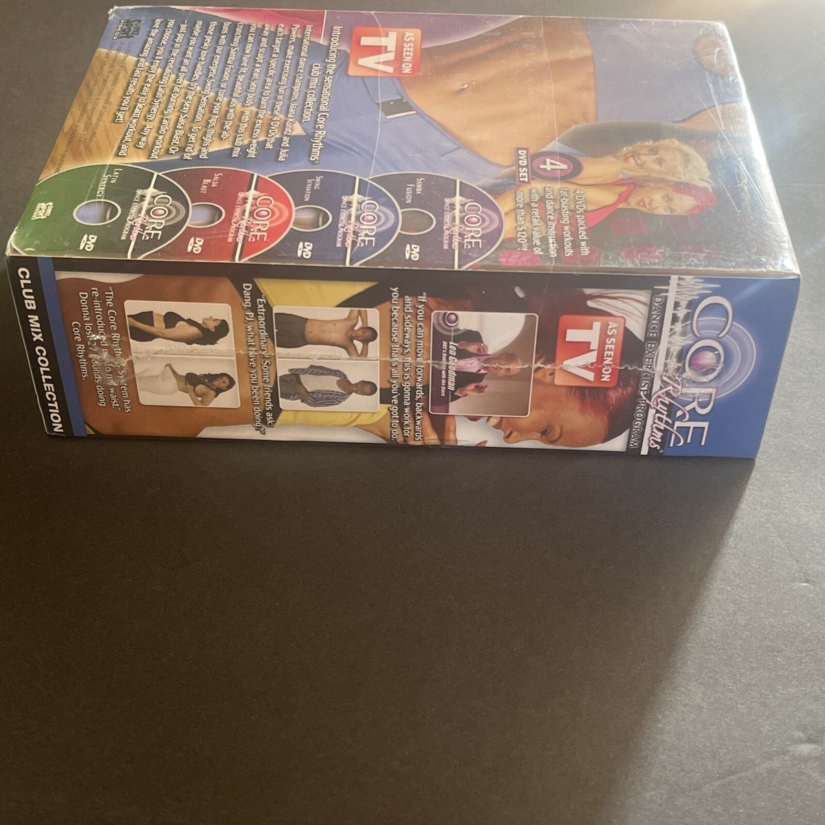 Core Rhythms Club Mix Dance Exercise Program 4 Disc DVD Set Very