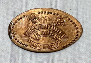 Disney Adventure Land Magic Kingdom Elongated Pressed Penny Collectible Coin