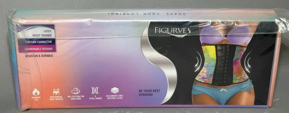 Figurves Latex Red Shapewear Waist Trainer Corset - 4 Steel Bones - Size XL - Image 3 of 4