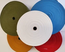 1 1/4 Inch wide CHOOSE A COLOR Cotton Rug Binding Tape for Rug Hooking 72 Yards