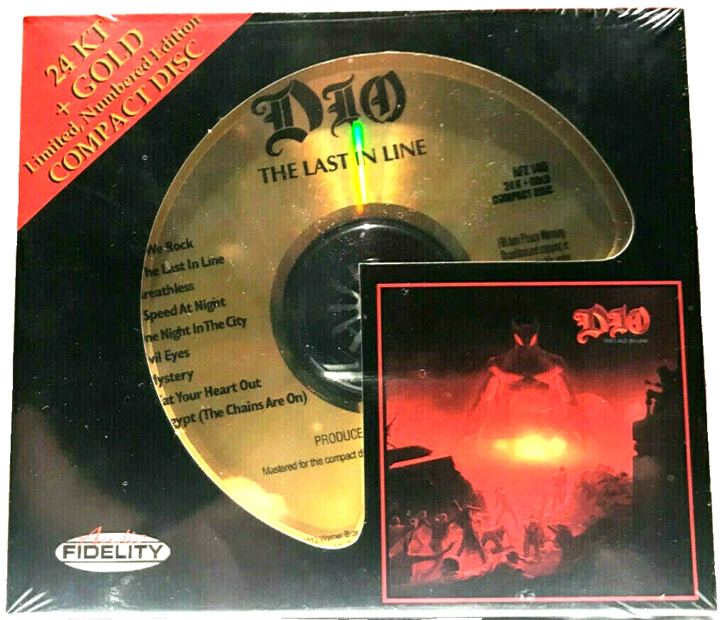 24KT+GOLD AUDIO FIDELITY DIO／Holy Diver 24k Gold CD AFZ-136 Dio Holy Diver Sealed # 1439/5000 Audio