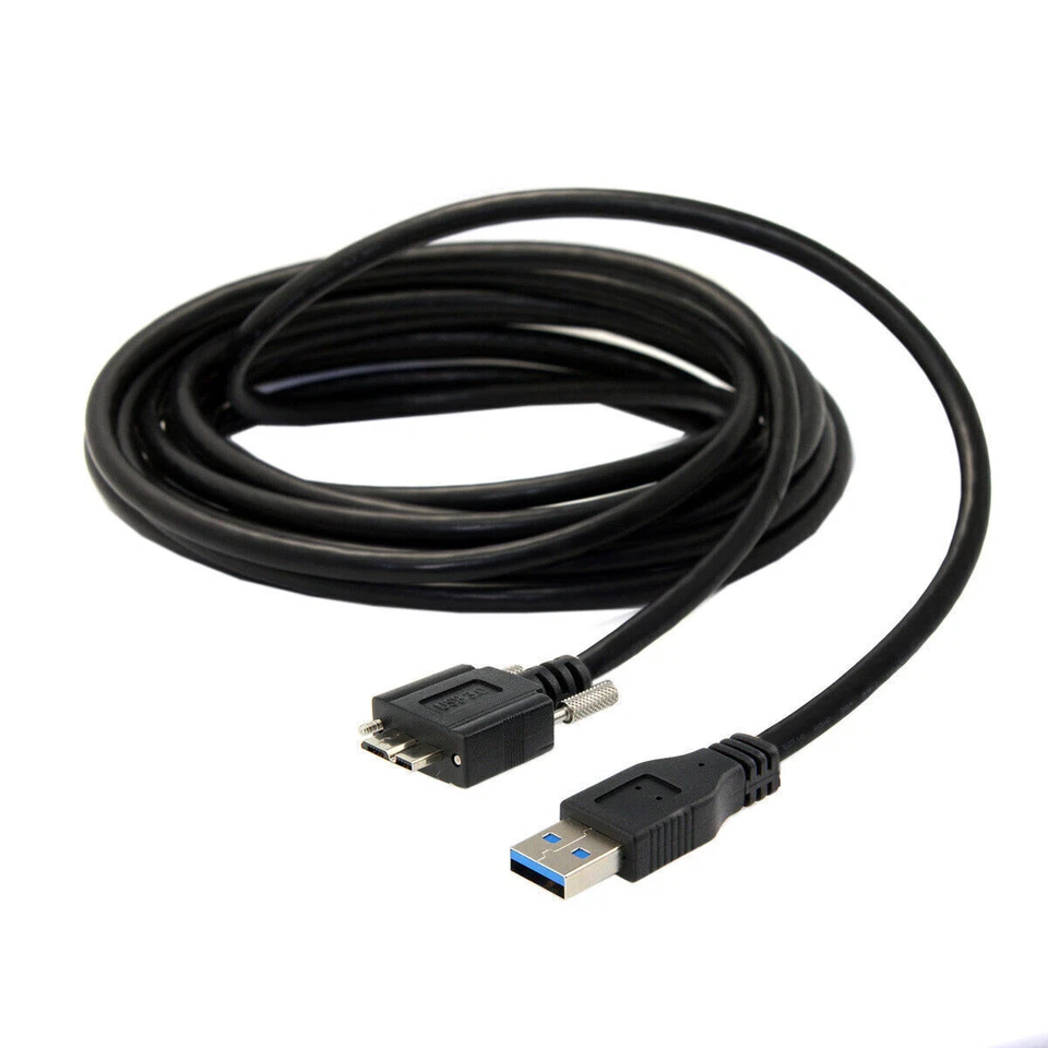 USB 3.0 A type Cable Male to Micro USB 3.0 B Male with Mount Panel Screws - Image 3 of 4