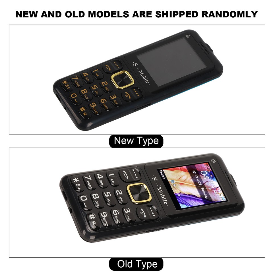 2G Mobile Phone Large Button Volume Senior Unlocked Cell Phone For