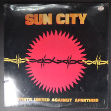 SUN CITY Artists Against Apartheid  LP RAY BARRETTO BOB DYLAN  MILES DAVIS NEW