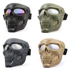 Skull Windproof Motorcycle Goggles Motorbike Helmet Riding Glasses Face Mask ATV