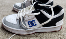 DC Unisex Lynx Zero Skate Shoe, Grey/White/Black - Youth Size 4