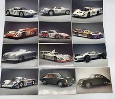 RARE SET OF 12 VINTAGE PORSCHE POSTCARDS FROM PORSCHE MUSEUM Germany