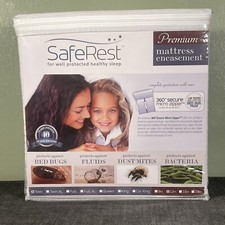 SafeRest Zippered Mattress Protector - Premium 12 Inch Waterproof Mattress Twin