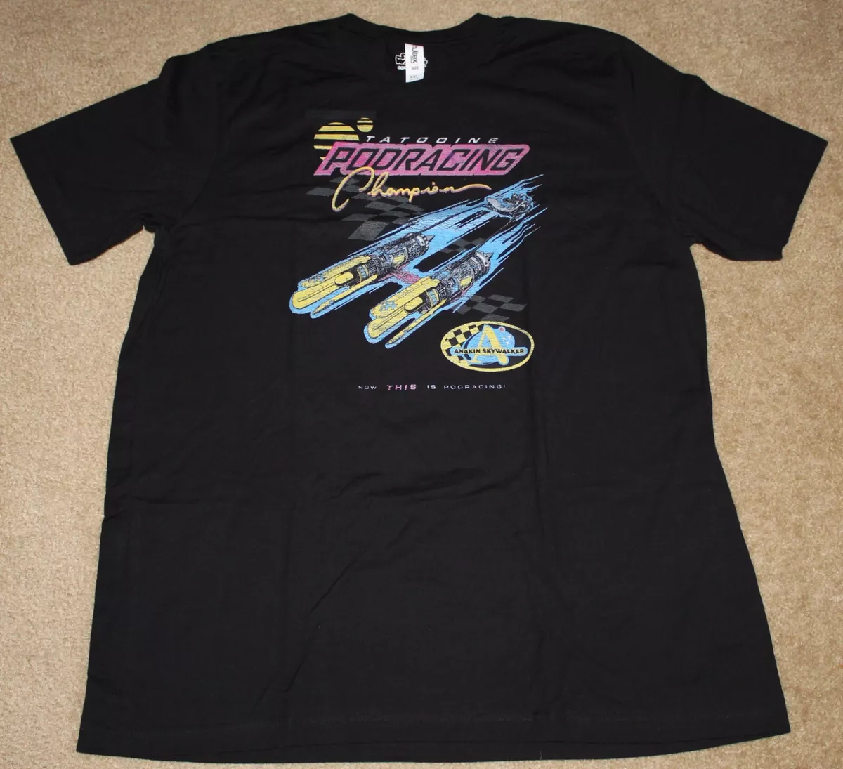 STAR WARS CELEBRATION 2022 BOX LUNCH TATOOINE PODRACING CHAMPION T~SHIRT  XXL | eBay
