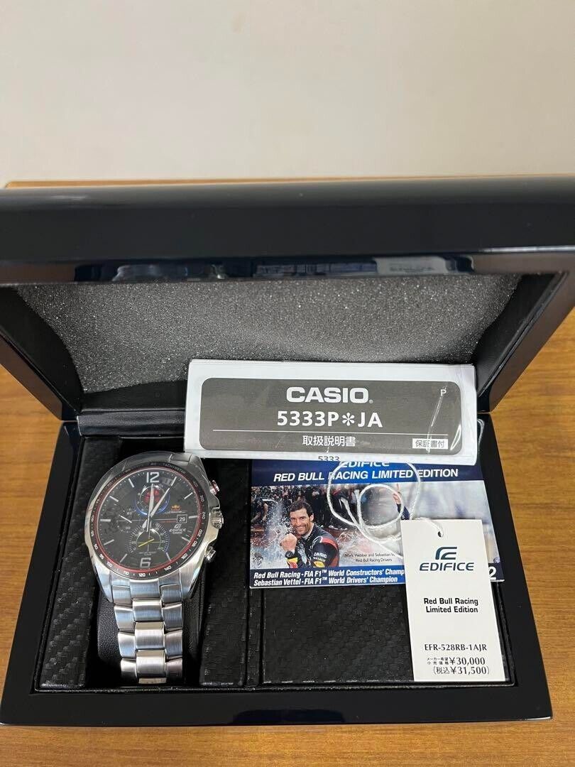 Casio Edifice Red Bull Racing Limited Edition Watch Used Casio Edifice Red Bull Racing Limited Edition Watch Used