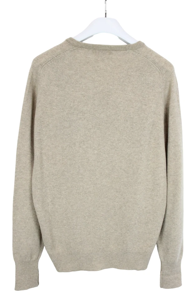 Jaeger Sweater Men Large Pure Lambswool Argyle V-Neck Knit Sweater - Image 2 of 4