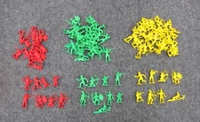 TIM MEE TOYS COWBOYS & INDIANS PLASTIC WESTERN FIGURES LOT**1970s**