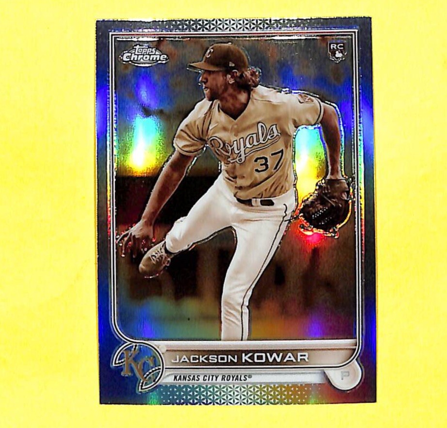 2022 Topps Chrome #188 Jackson Kowar Sepia Refractor Rookie Card Royals