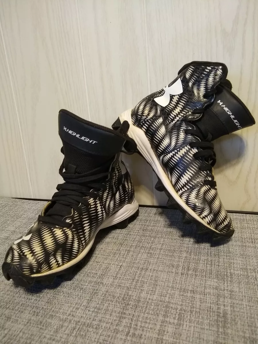 Under Armour Highlight Baseball Football Rubber Cleats Black w