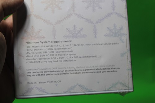 Janome AcuStitch Software embroidery sewing quilting designs - Picture 2 of 2