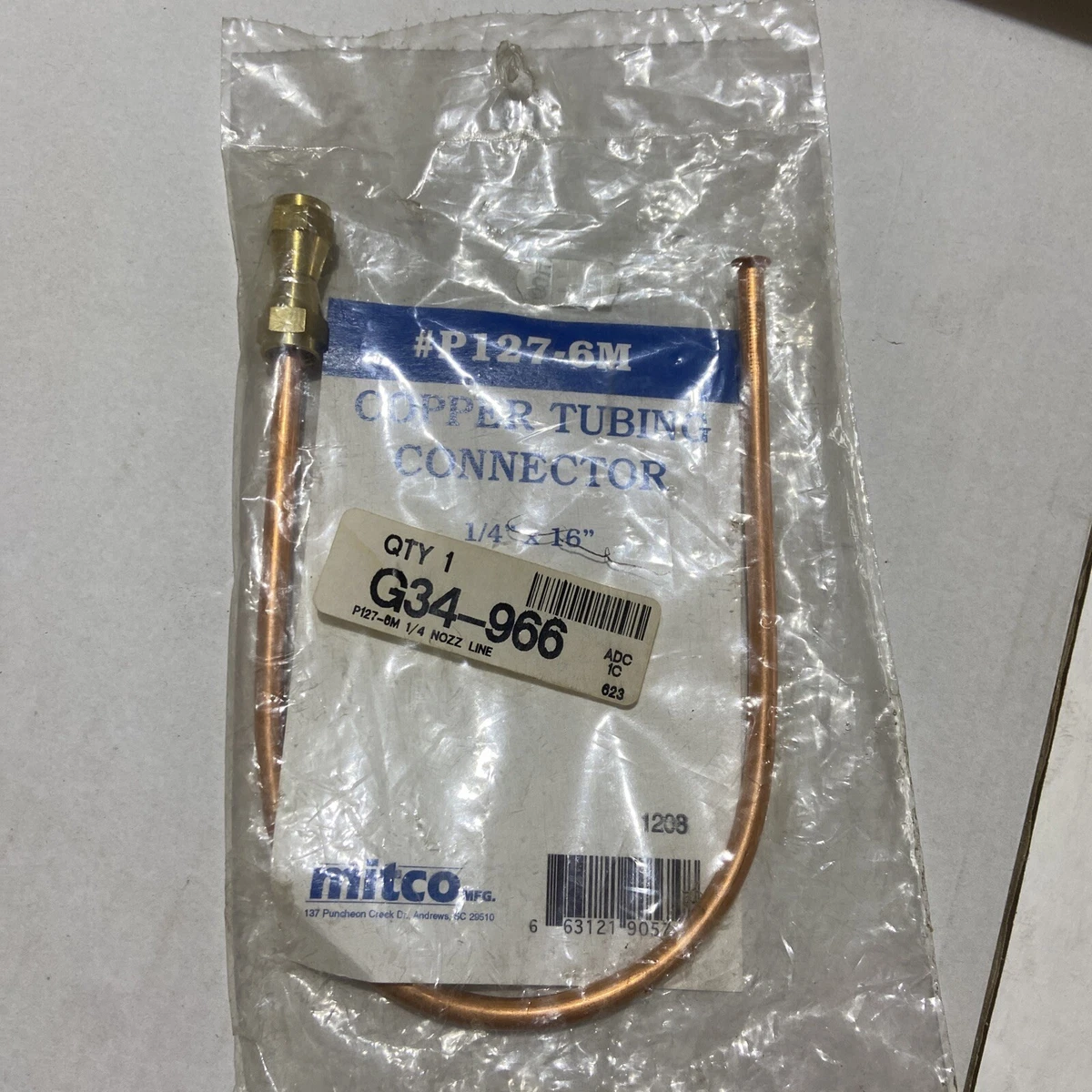 Mitco copper oil burner nozzle Line P127-6M 1/4u0026#034; x 16u0026#034; | eBay