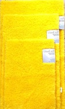  NEW CLOUD SOFT BRIGHT YELLOW MICROFIBER BATH RUG CARPET,FLO​OR MAT-SMALL,MEDIUM